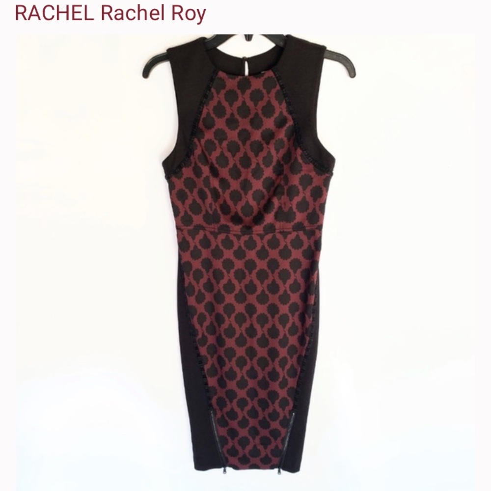 Sleeveless Rachel Roy maroon/black dress